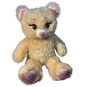 Build a Bear Belle Beauty & The Beast Plush Bear With Pink Satin Yellow Sparkle
